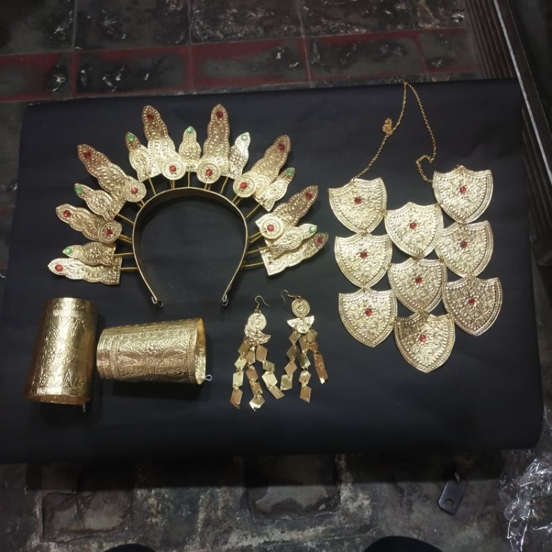 aksesoris baju adat Sulawesi/1set perhiasan adat Bugis dewasa