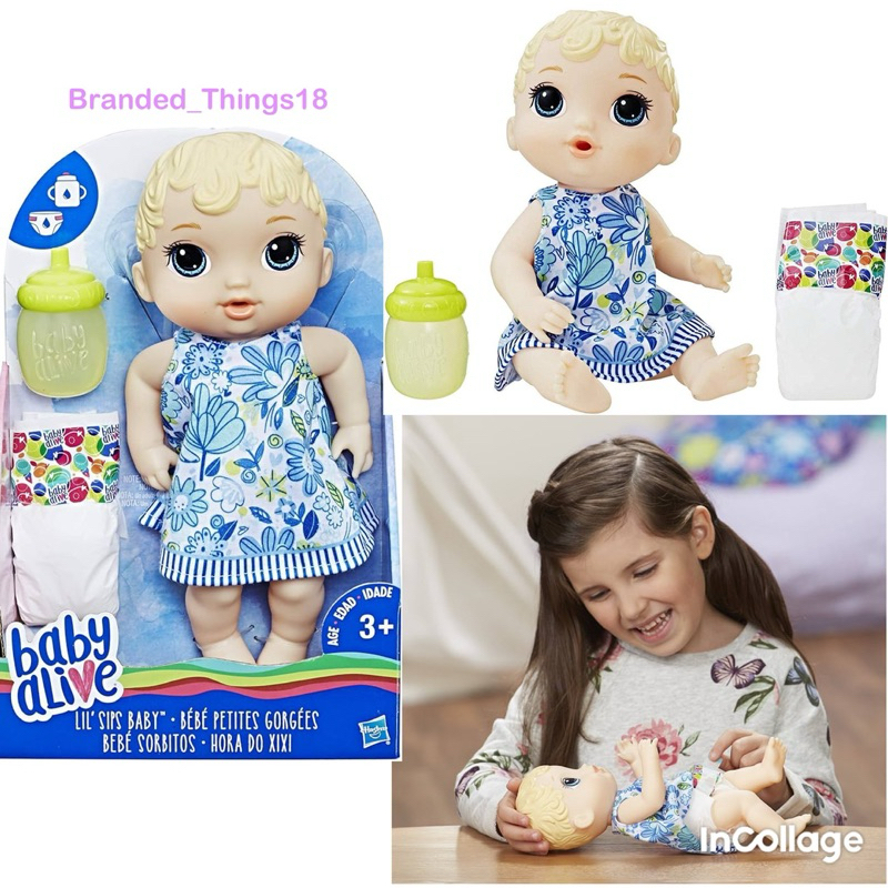 Boneka Baby Alive Lil sips Little Sips TinyCorns Panda Unicorn tiny corn playset doll babyalive drin