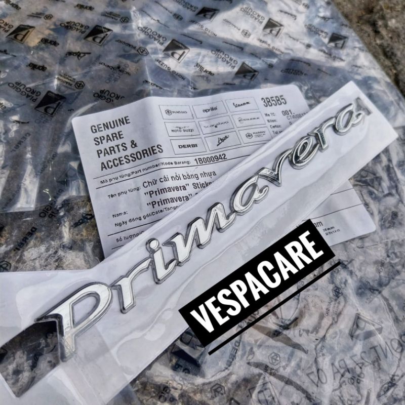 Emblem Sticker Body Vespa Primavera Original Piaggio