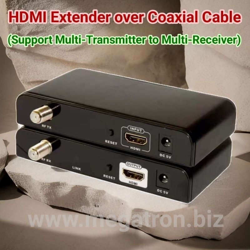 HDMI Extender over coaxial cable (up to 500m) - Transmitter & Receiver