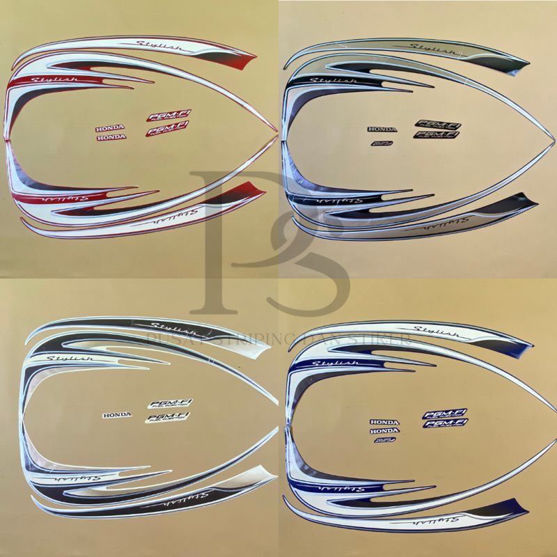 STRIPING STICKER BODY SCOOPY STYLISH 2014