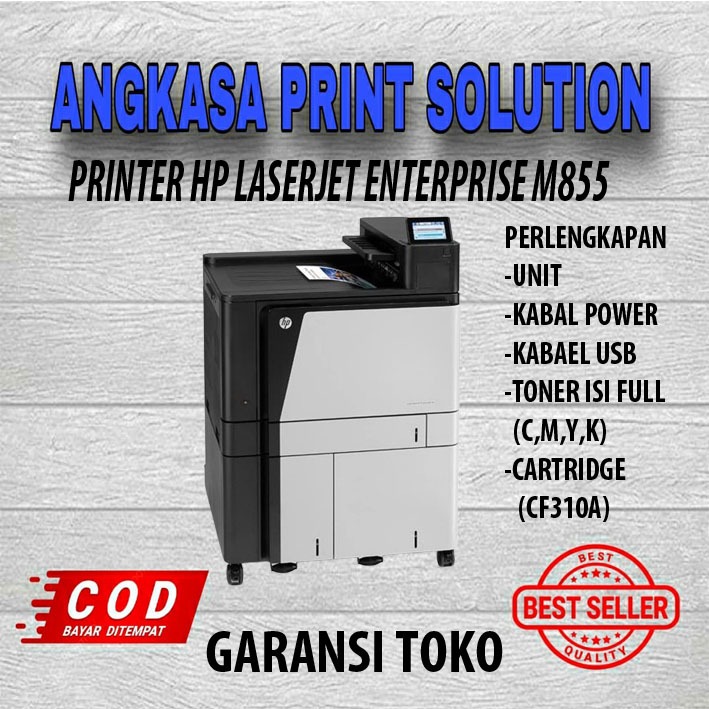 Printer Hp Laserjet Enterprise M855 Mesin Printer A3 Warna