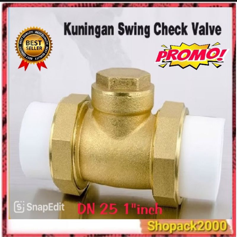 Klep Tabok 1"INCH  Kuningan Check Valve 1"inch DN25