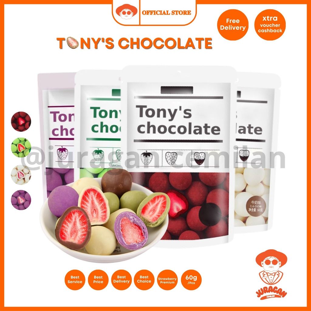 

Tonys Chocolate Strawberry / Strawberry Coklat Premium HALAL