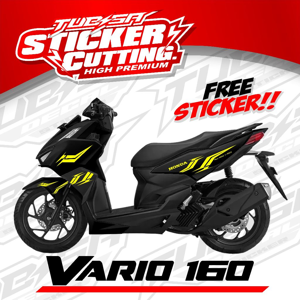 Cutting Sticker Vario 160 new ABS - Aksesoris Motor Stiker Honda Vario 160 New Terbaru-KODE.006