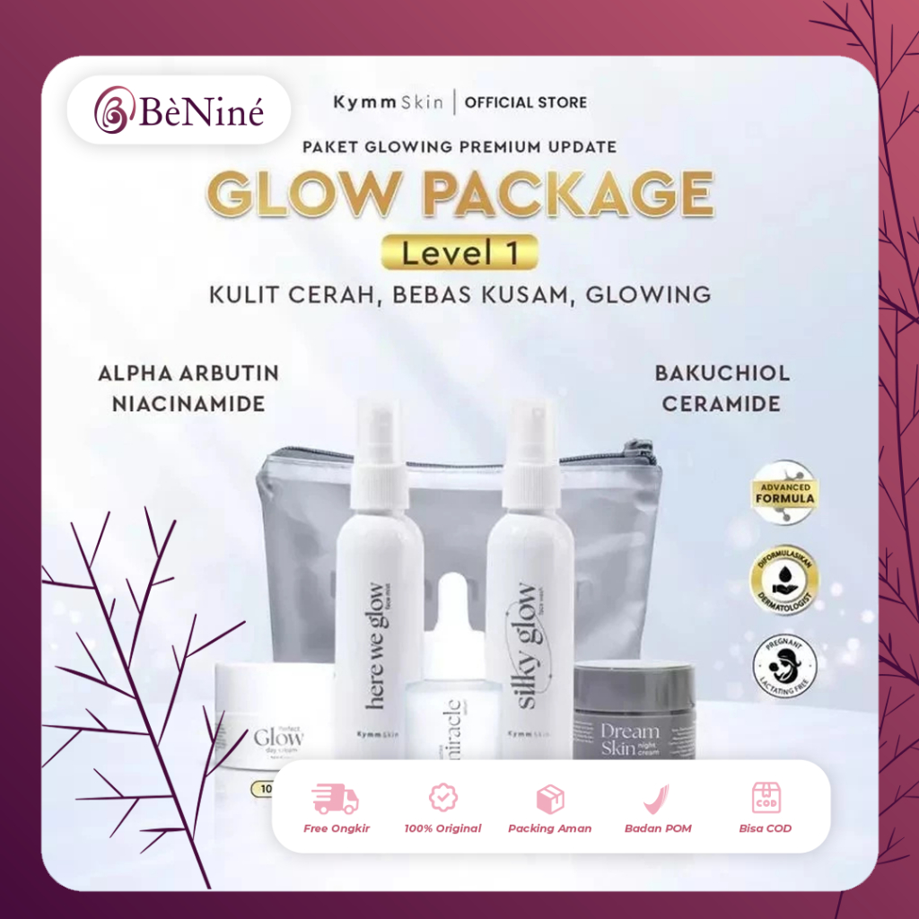 Kymm Skin [Free Pouch] Paket Lengkap Glowing Package LEVEL 1