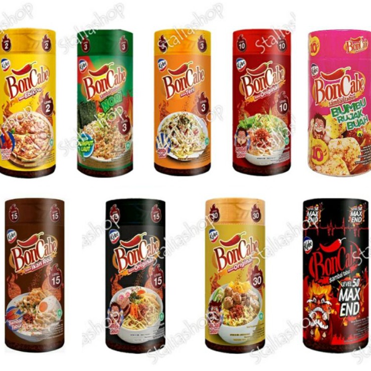 

Clearance sale Boncabe level 3 1 15 3 5 Max End Bon Cabe Bumbu Rujak Boncabe Ikan Roa Kobe