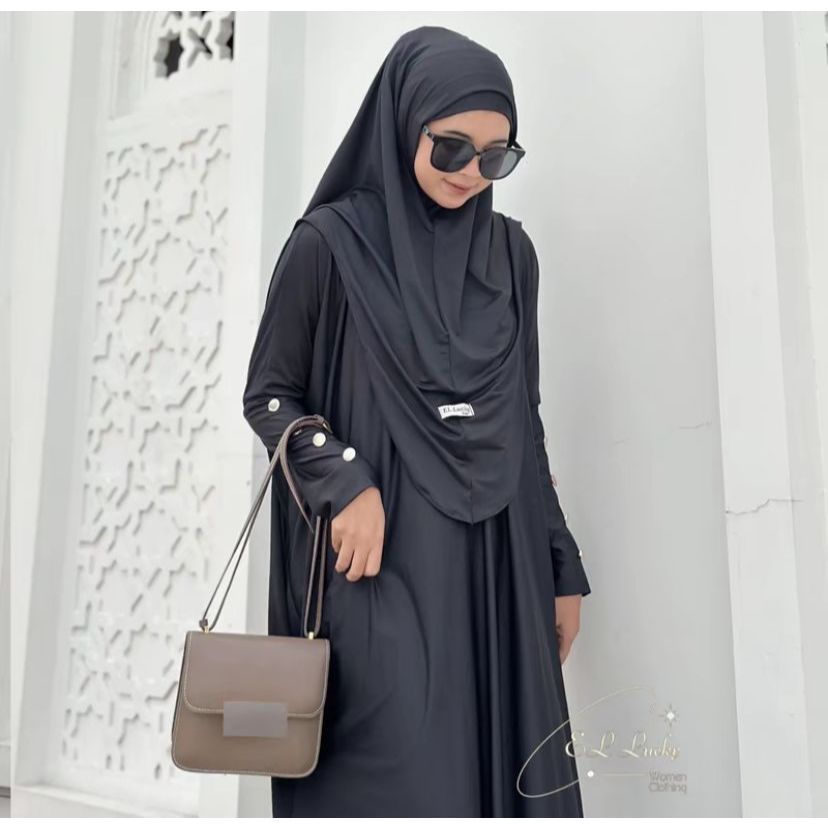 Gamis Syarii Set Jilbab Ukuran Jumbo Gamis Syarii Lebaran Ukuran Jumbo Terbaru Kekinian Gamis Modern
