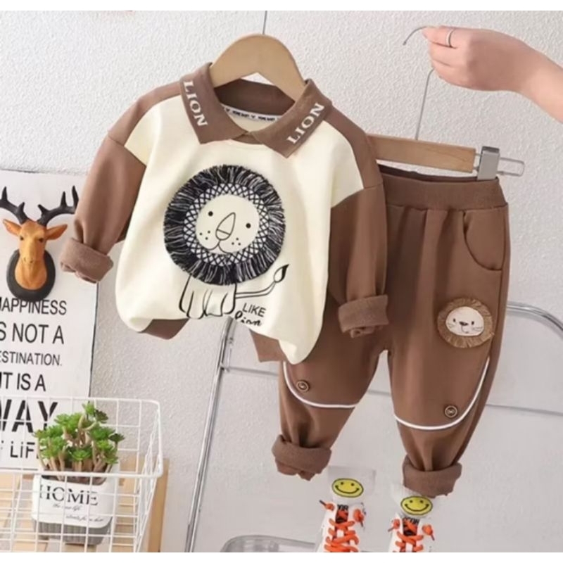 Setelan Sweater Anak Laki Laki Import Setelan Anak Motif Kekinian Baju Anak Murah Setelan Baju Anak 
