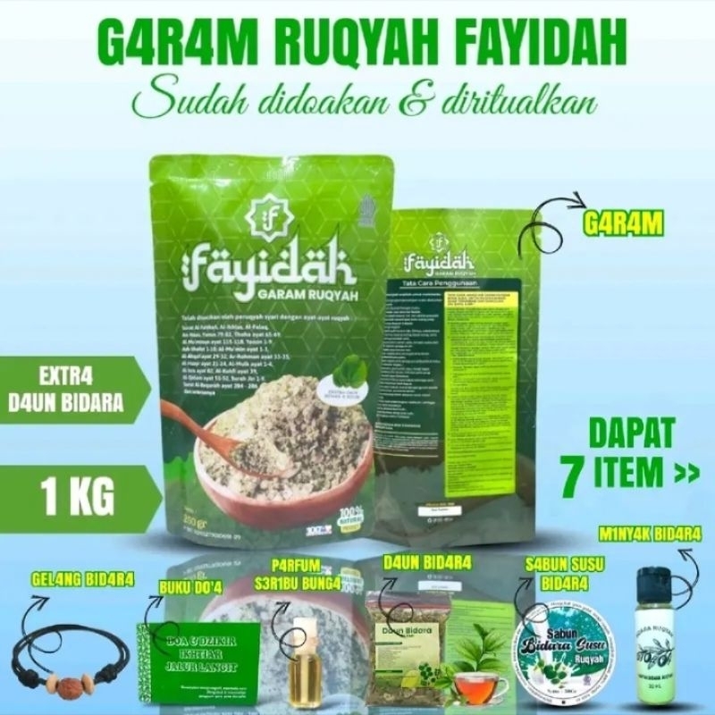 

Wasilah Garam Ruqyah Fayidah kemasan 1kg