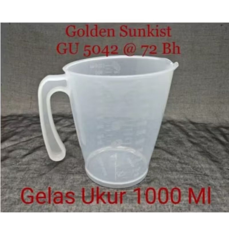 GELAS UKUR 500 ML 1000 ML GOLDEN SUNKIST GELAS TAKAR MEASURING CUP