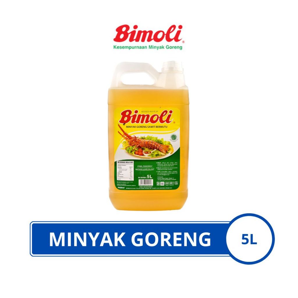 

Minyak Goreng Bimoli 5L / Minyak Bimoli Jerigen 5 Liter