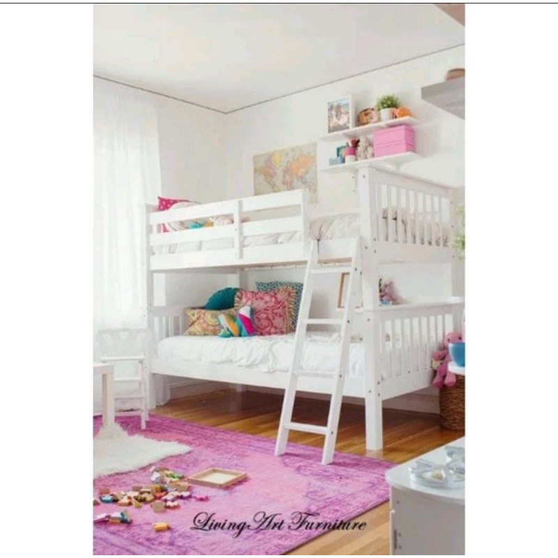tempat tidur anak tingkat//ranjang susun ukuran 120x200x190