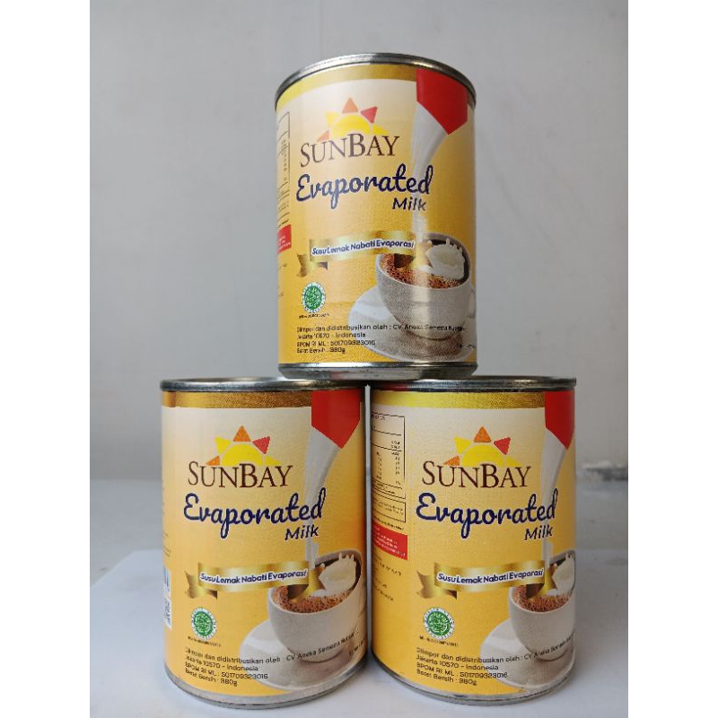 

susu Evaporasi sunbay 380gr evaporated milk 380gr