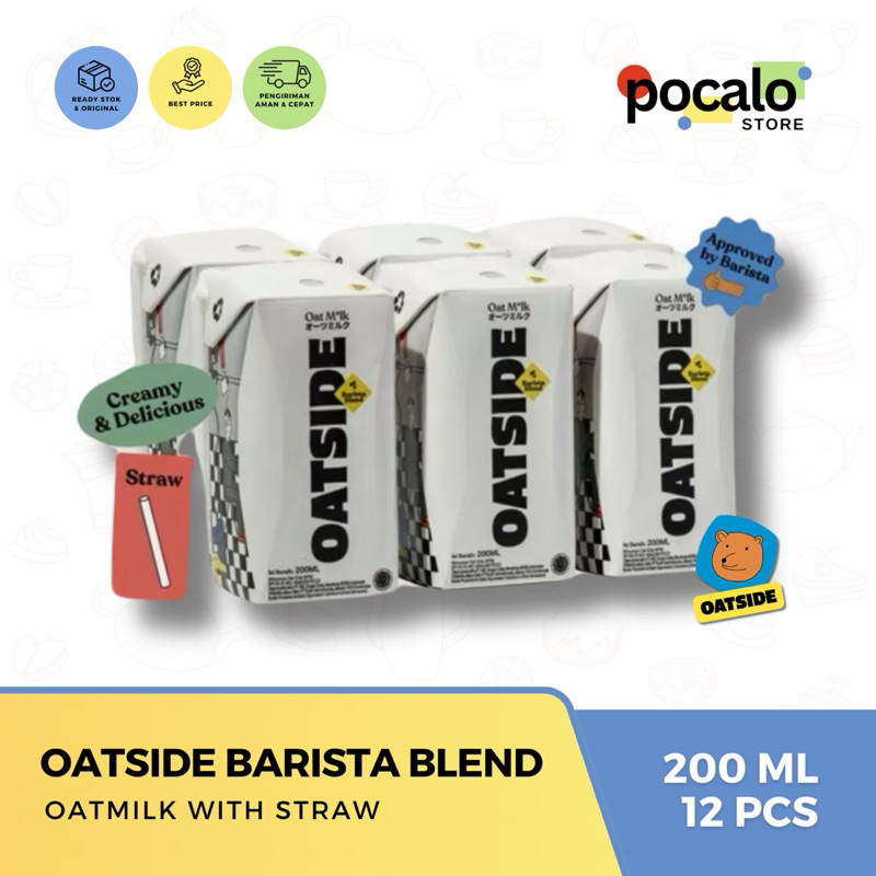 

Oatside Oat Milk Straw 200ML ( 12 pcs ) - Barista Blend