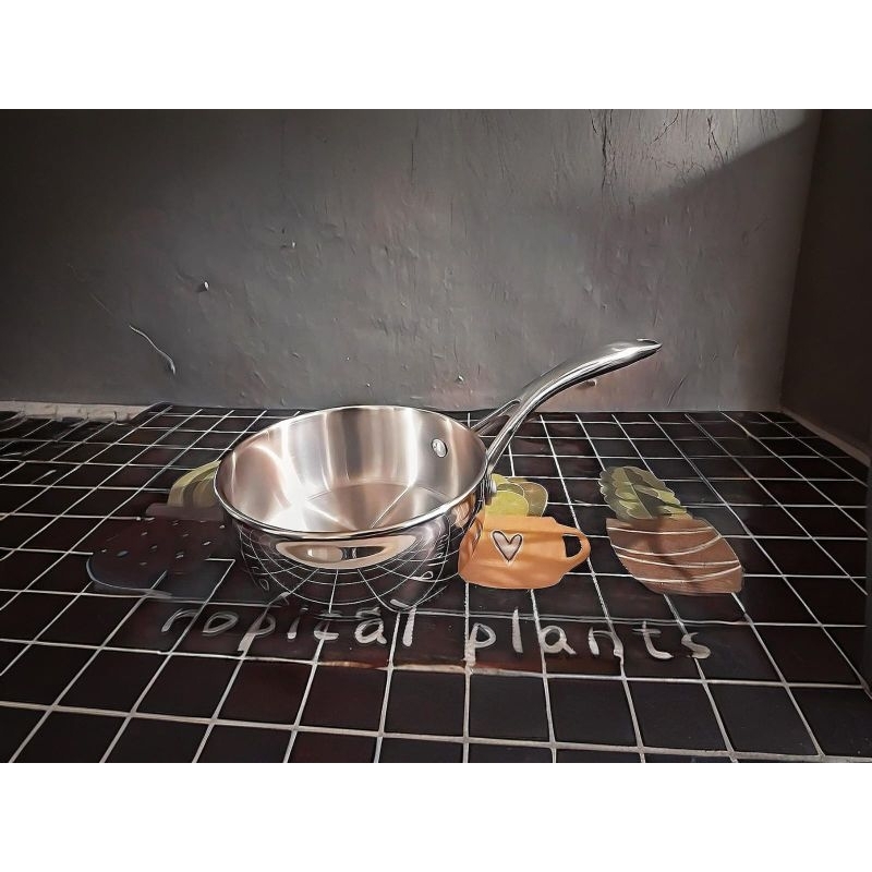 Sauce Pan Tivoli 14cm Panci Susu Stainless Steel Tanpa GC