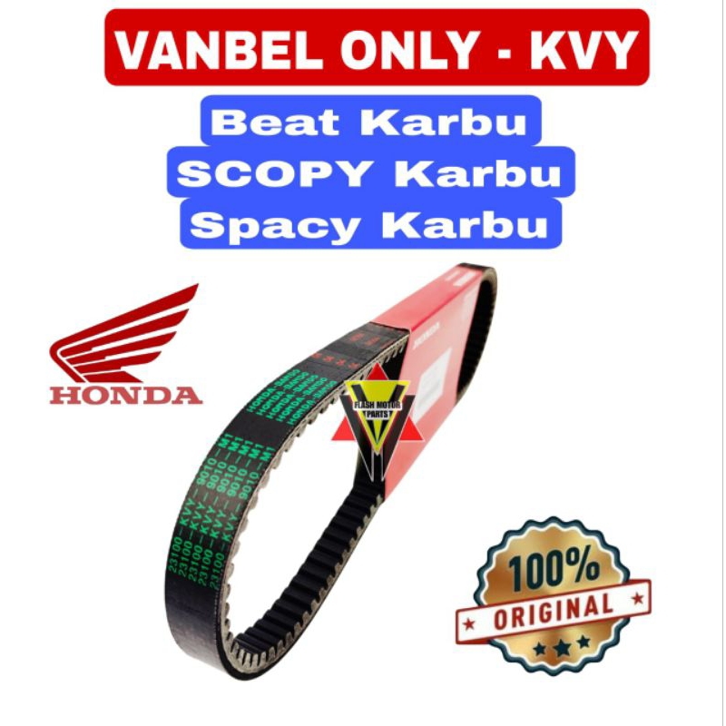 VANBELT ORIGINAL KVY, BEAT KARBU, SPACY KARBU, SCOPY KARBU, AHM HONDA