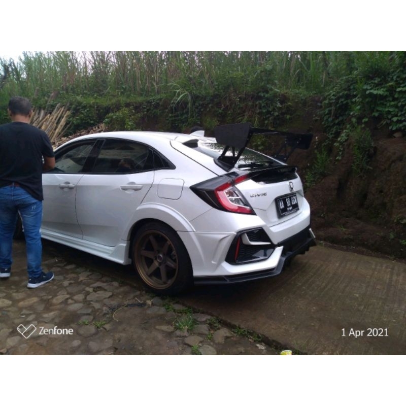 Spoiler racing Gt Wing Voltex Honda Civic Hatchback