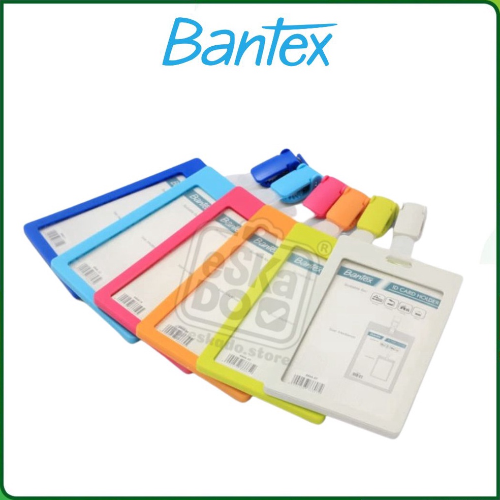 

Garansi Langsung Nametag 54 x 9 mm Potrait Bantex ID Card Holder with Clip 8866