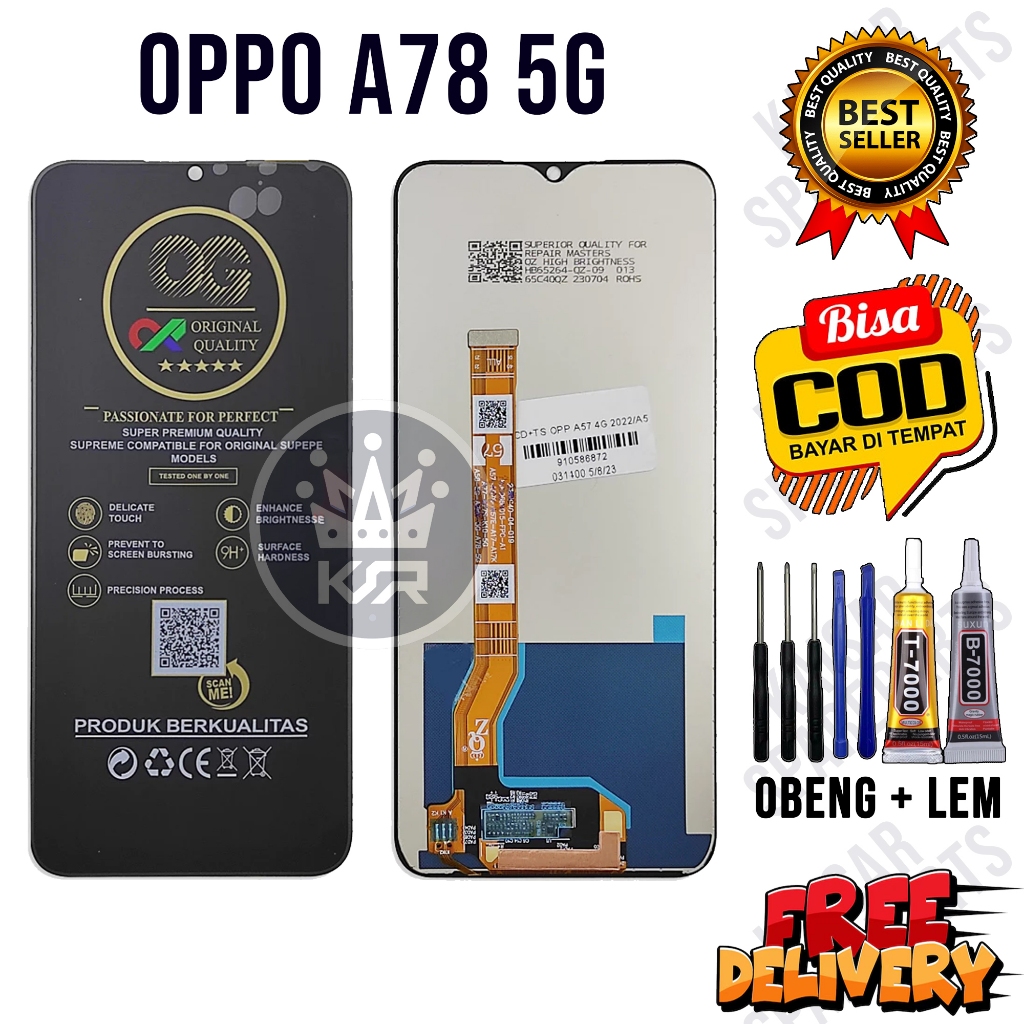 Lcd Touchscreen OPPO A78 5G Original Oem Lcd OPPO A78 5G Fullset