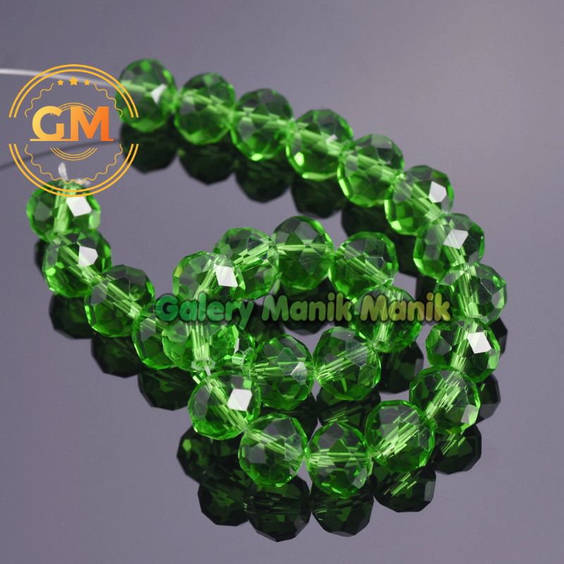 Crystal Ceko Bening Bapao Manik Ceko Kristal Bapao Green AB 4/6/8 mm Bahan Meronce Kerajinan Diy Gel