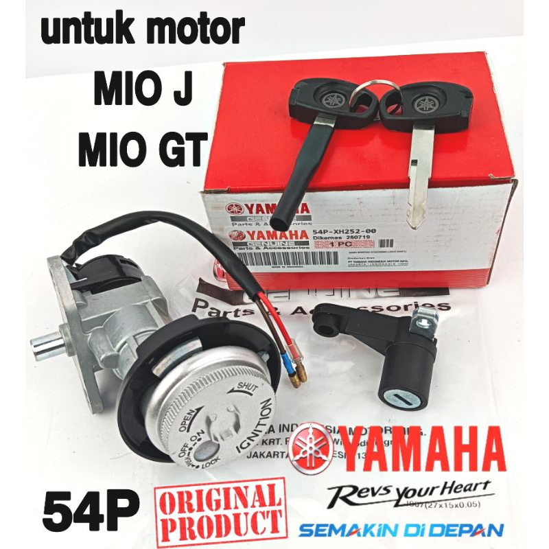 54P KUNCI KONTAK yamaha original asli SATU SET + JOK YAMAHA MIO J, MIO GT KUALITAS ORIGINAL ASLI - 5