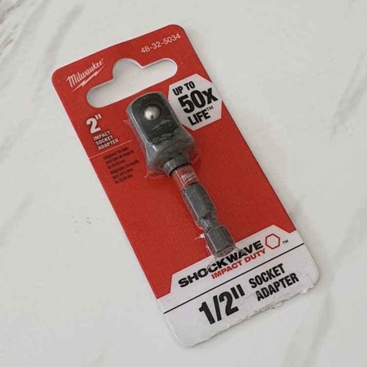 Tren Kekinian MILWAUKEE IMPACT SOCKET ADAPTER HEX 12 INCH  Soket Sambungan Shock