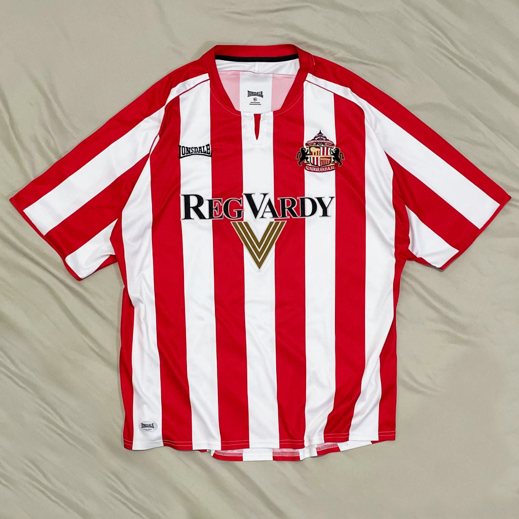 Original Lonsdale Sunderland Home Kit 2005 2006 2007 Jersey Bola Vintage