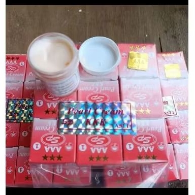 (12 pc)Cream pearl cream kkk *** (stiker hologram aaa)