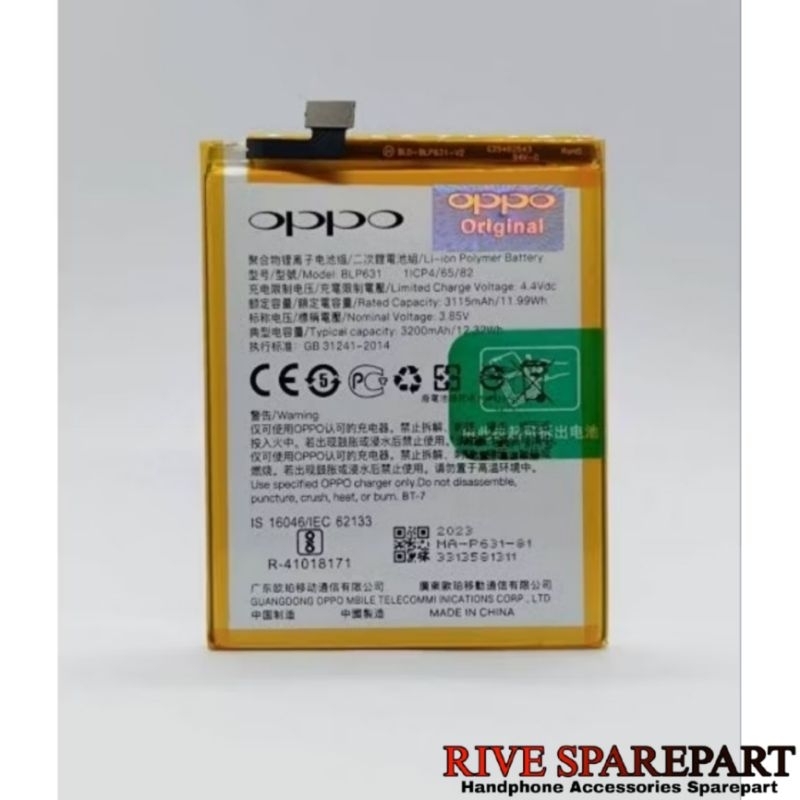 BATERAI BATRE BATRAI BATTERY OPPO F5- F5 YOUTH - F5 PRO CPH1723 CPH1727 / F3 CPH 1609 BLP631