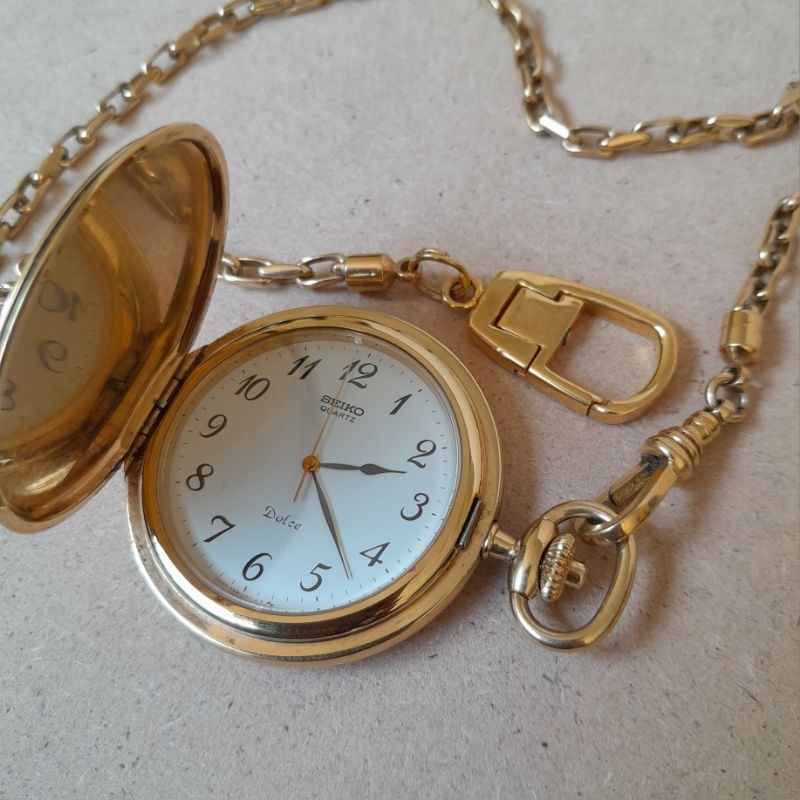 Jam kantong / Jam saku / Liontin / Pocket watch Seiko Dolce quartz watch