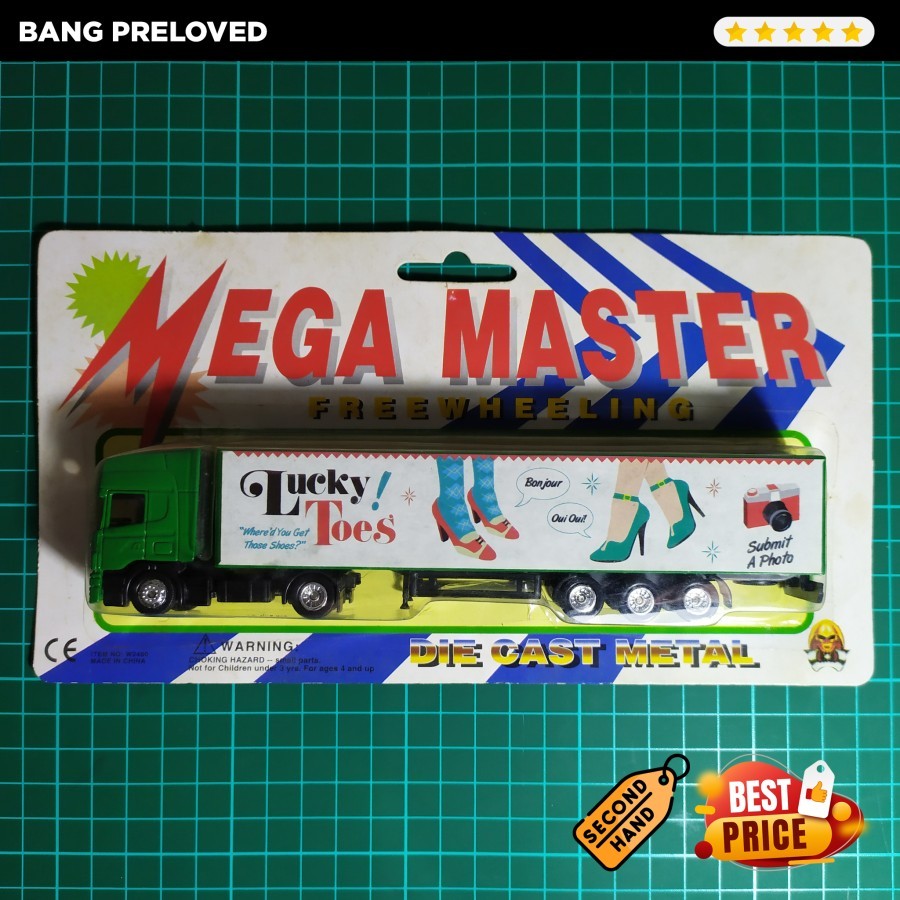 Diecast Truck 1:87 Mega Master Scania Lucky Toes