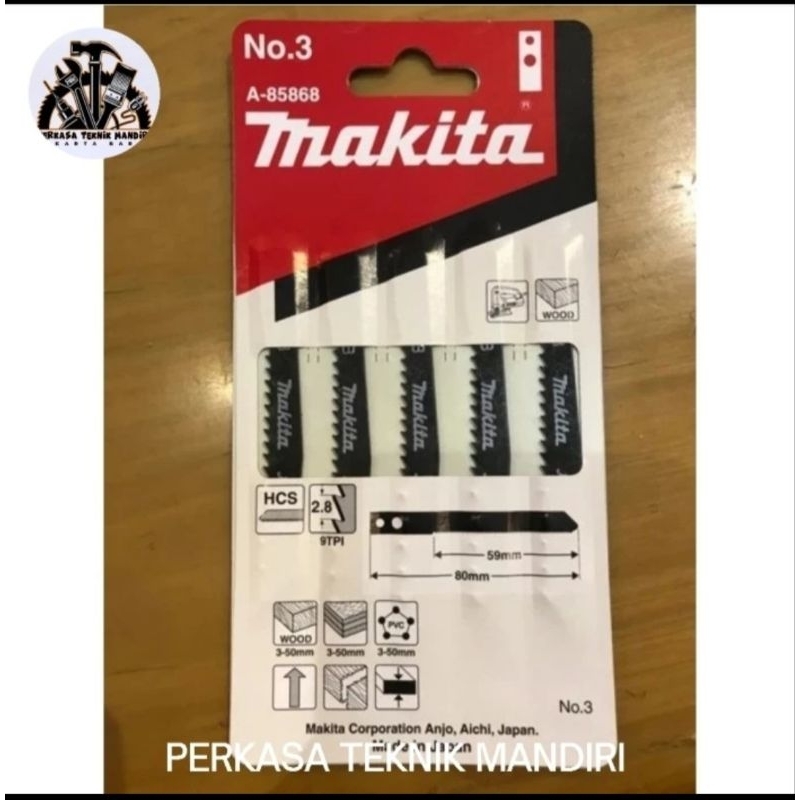 Makita A-85868 Mata Gergaji No.3 Jigsaw ( Kepala Lubang )
