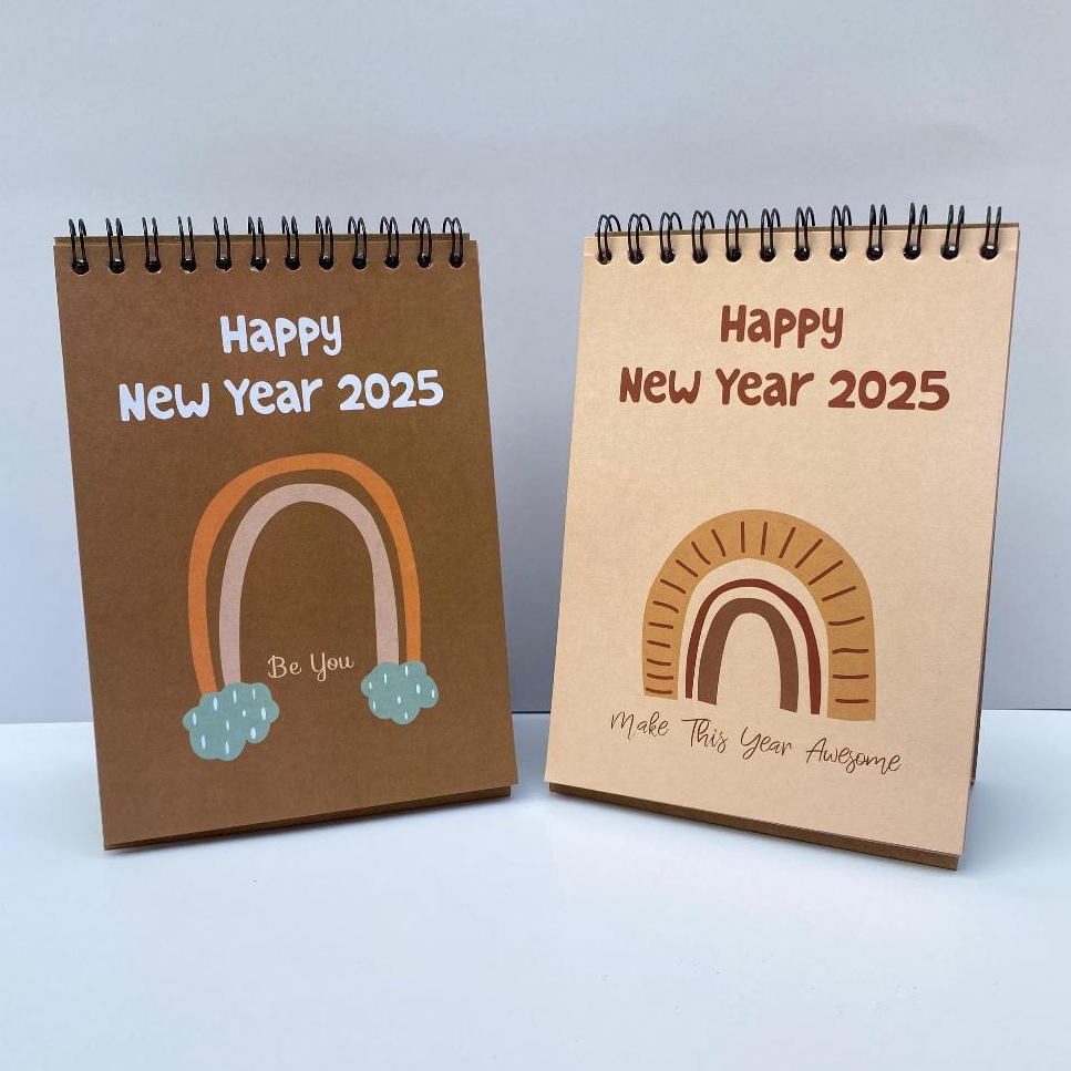 

KALENDER 2025/KALENDER MEJA AESTHETIC/KALENDER MEJA UKURAN A6 2025/ KALENDER A6
