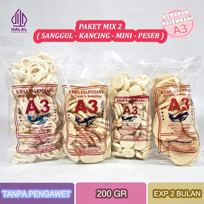 

PAKET MIX 2 - KEMPLANG MINI KANCING PESER SANGGUL 800GR