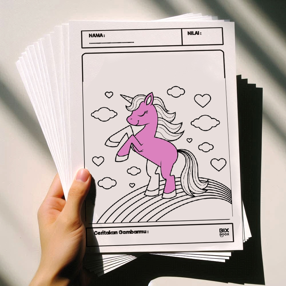 

KERTAS MEWARNAI TEMA BINATANG UNTUK MENGGAMBAR ANAK ANAK/DRAWING BOOK/BUKU MEWARNAI