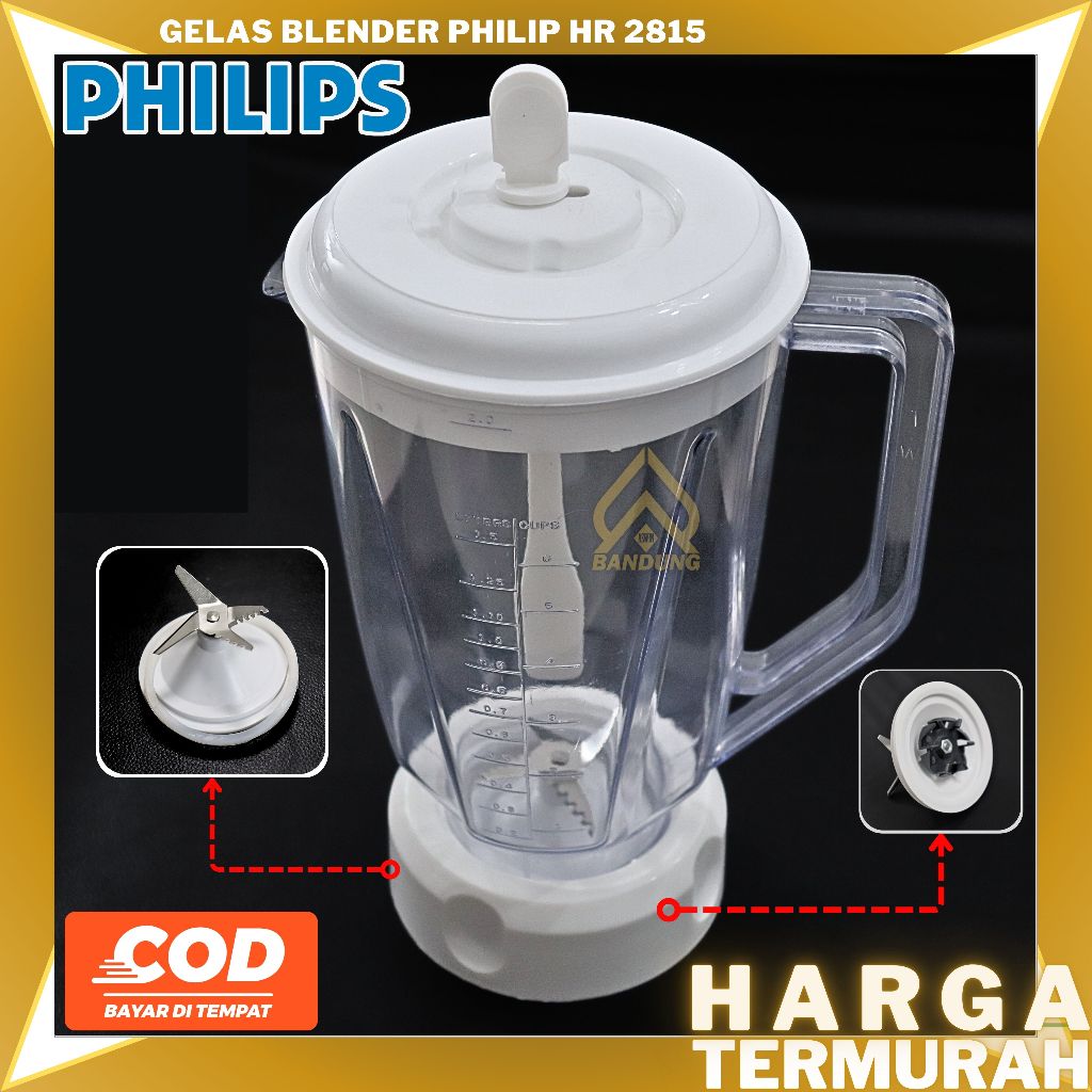 GELAS BLENDER PILIP SET SERI HR 2815 SET | GELAS BELENDER PHILIP HR 2815 | GELAS SET SERI HR 2815 | 