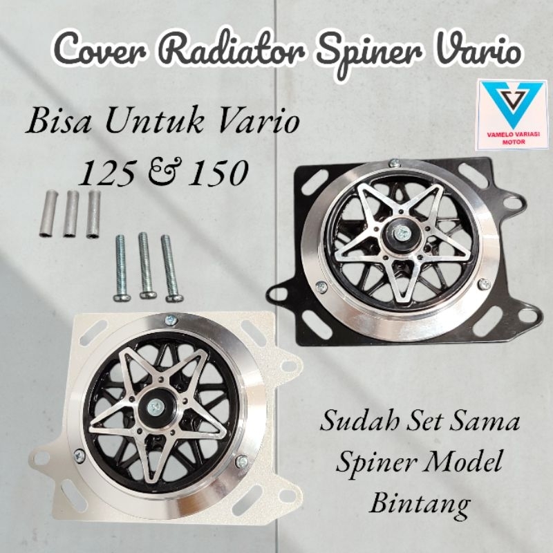 Cover Radiator Spinner Bintang Vario 125 150 Tutup Radiator Set Spinner Spiner Pendingin Radiator Va