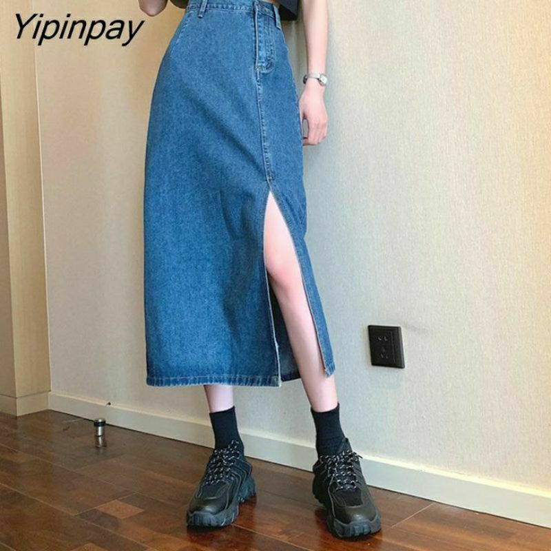 AR SHOP 95 - Rok jeans belah pinggir // Rok jeans belah samping // Rok jeans wanita // Rok jeans 7/8