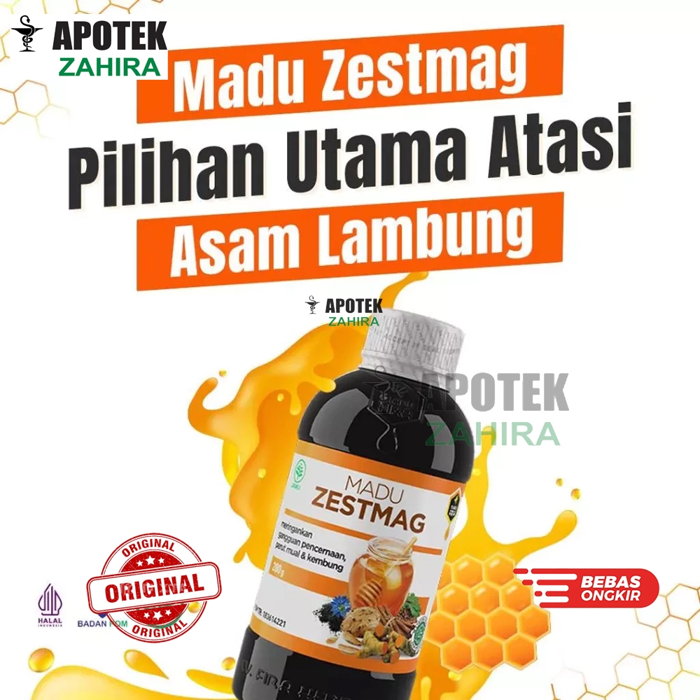 Madu Zestmag Asli Original 100% Obat Asam Lambung Madu Zetmag Madu Lambung