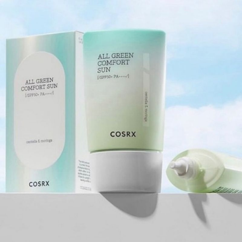 cosrx Shield Fit All Green Comfort Sun SPF50+ PA++++ Physical Sunscreen cosrx Sunscreen Kulit Bermin