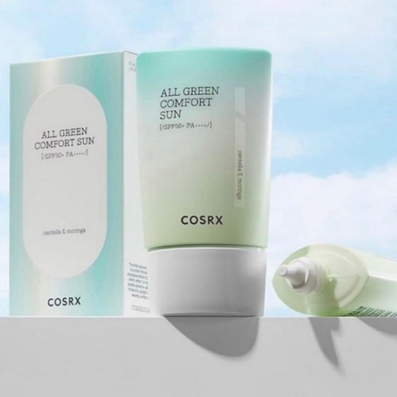 COSRX Shield Fit All Green Comfort Sun SPF50+ PA++++ Physical Sunscreen Sunscreen Kulit Berminyak Su