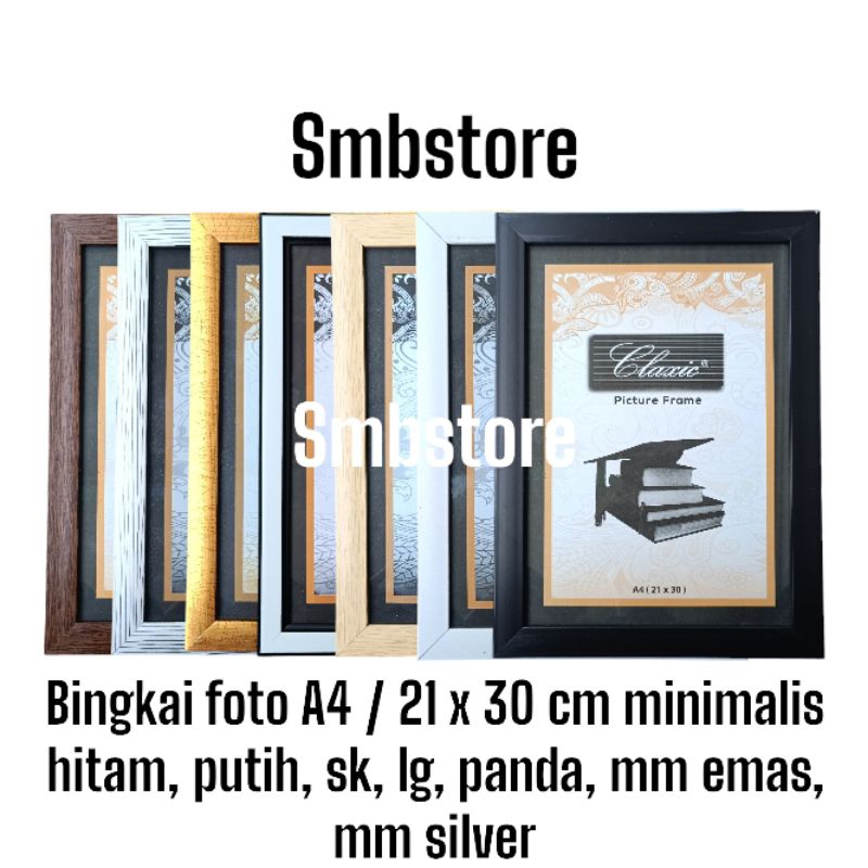 Bingkai figura pigura pigora a4 21x30cm 8Rp 10Rp 11R minimalis