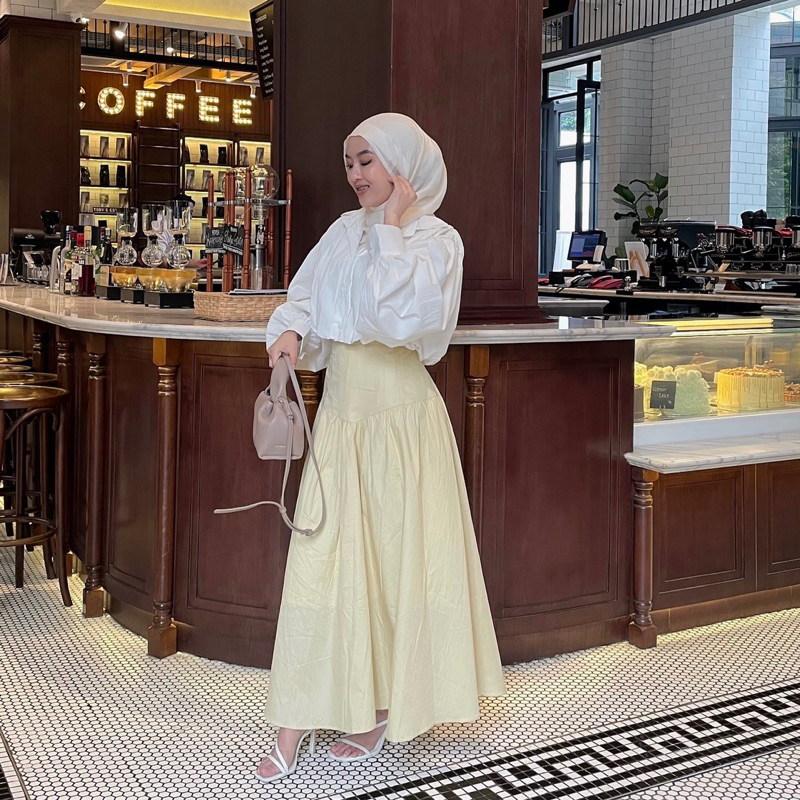 Yeorin Skirt Rok Korea Rok Casual Rok Hangout Rok Panjang