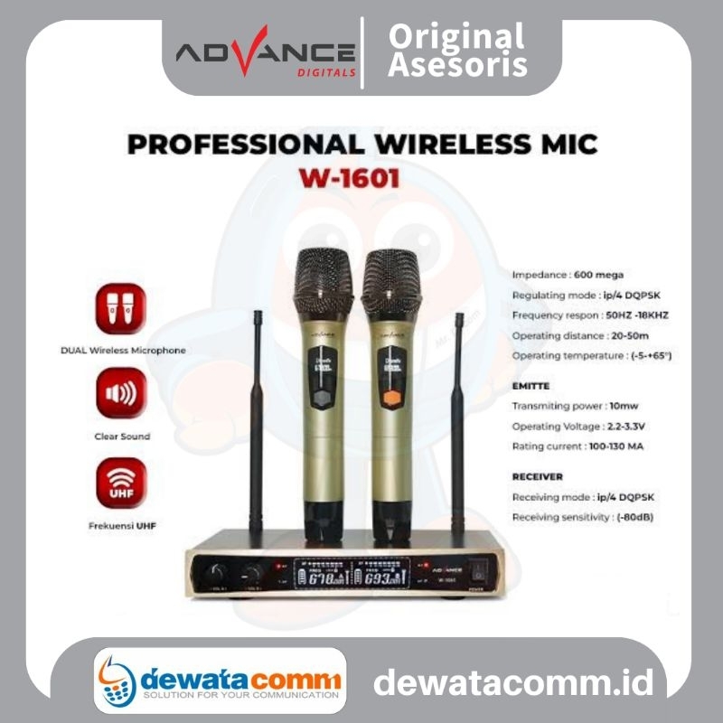 MICROPHONE WIRELESS ADVANCE W-1061