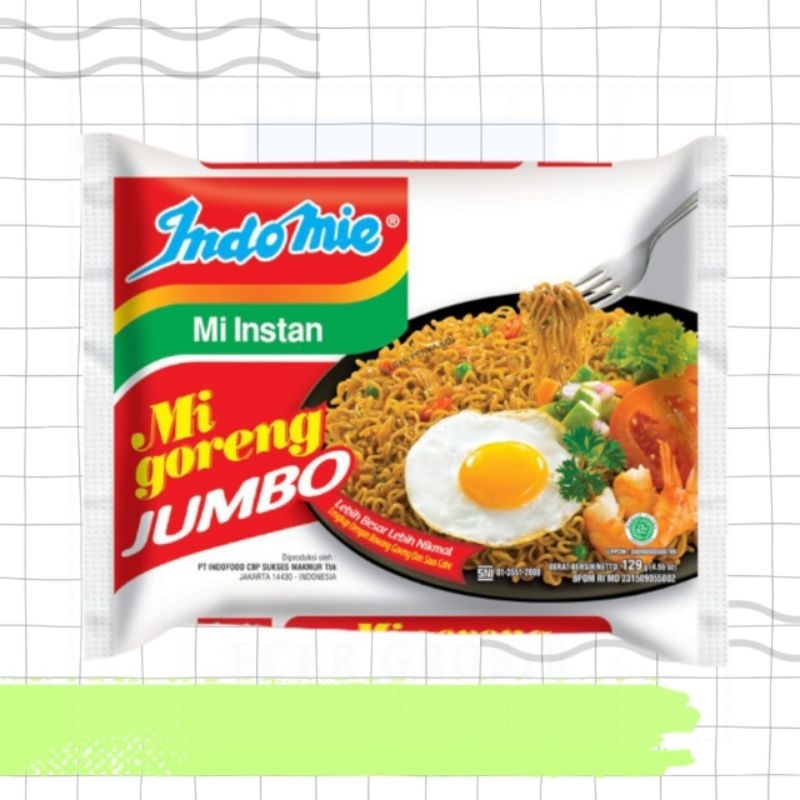 

Indomie Jumbo Goreng (EXP JAUH)
