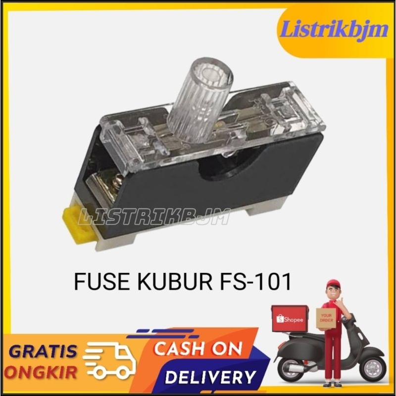 FUSE HOLDER / FUSE KUBUR DIN REL FS-101 1 POLE
