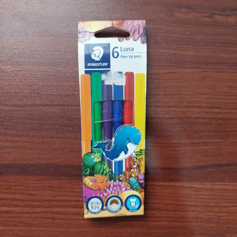 

STAEDLER LUNA FABRE TIP PEN 6PCS SPIDOL WARNA