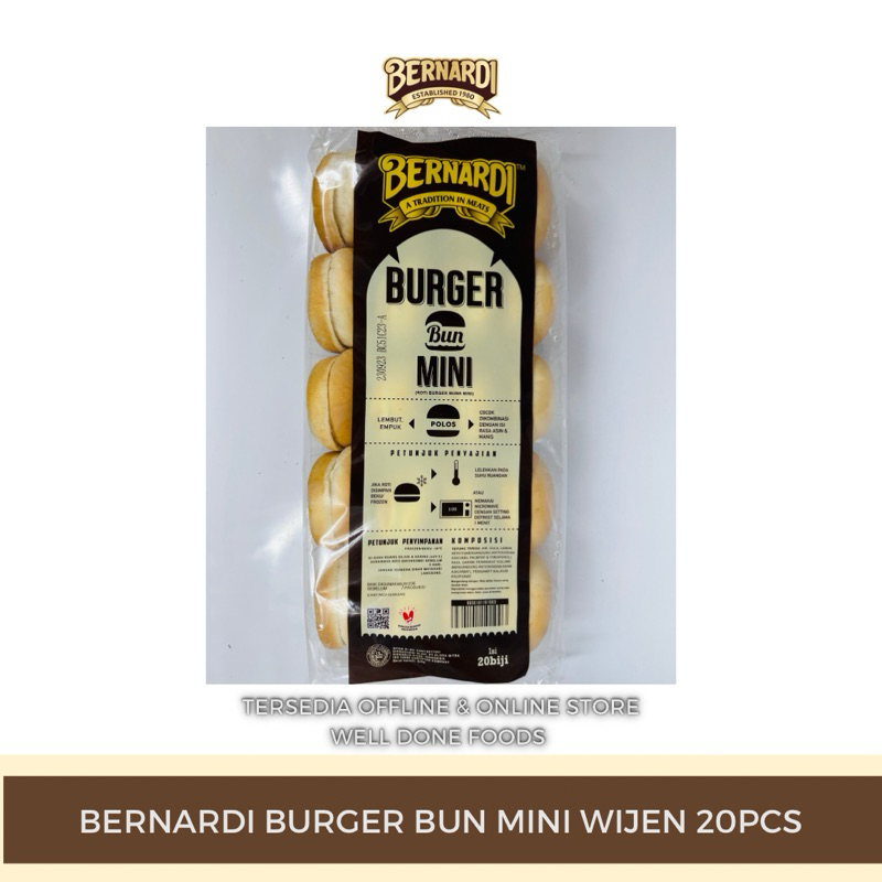 

BERNARDI BURGER BUN MINI WIJEN 20PCS