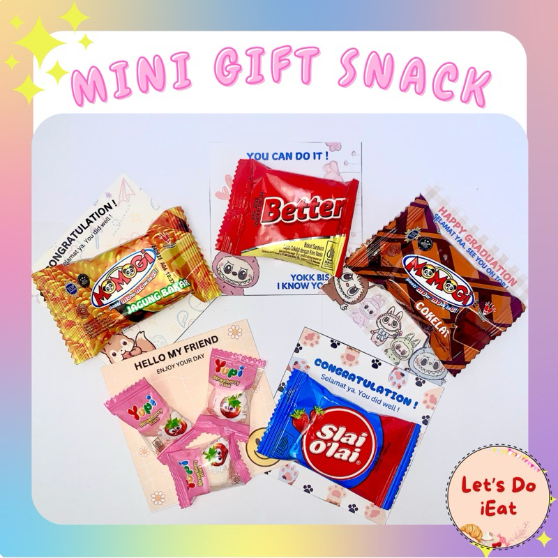 

Mini gift snack mini hampers ulang tahun wisuda perpisahan